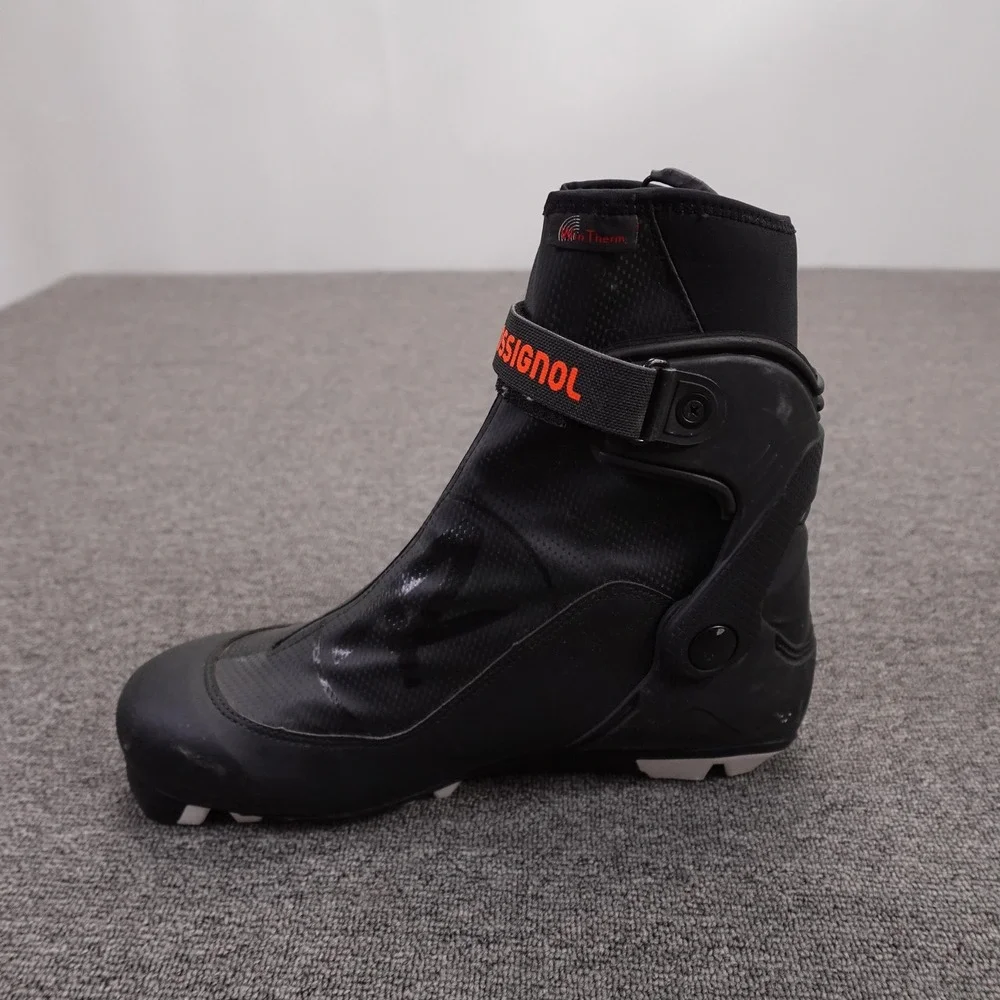 Rossignol SC Nordic Ski Boots Mens 12 EU46 Black Win Therm Lugged Sole Dual Core